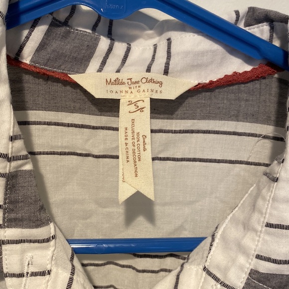 Matilda Jane Lightweight Button-Up shirt, Size Small - Picture 4 of 6